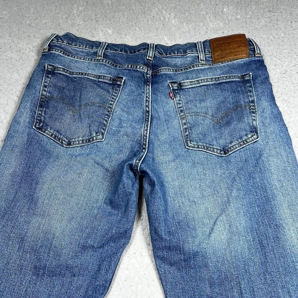 Levis 514 Straight Fit Jeans Size 38 Blue Denim Medium Wash Classic Pockets